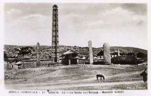 Axum, Ethiopia, East Africa - Monolithic Stele - 1st century Axum, Ethiopia, East Africa - Monolithic Stele - 1st century