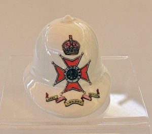 Aynsley China Model of a Pith Helmet - WWI Aynsley China Model of a Pith Helmet - WWI