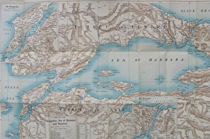 Bacons New War Map of The Dardanelles Bacons New War Map of The Dardanelles