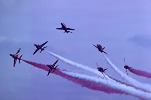 BAe Systems Hawks RAF Red Arrows Cosford 1982 BAe Systems Hawks RAF Red Arrows Cosford 1982