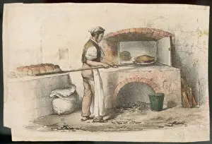 Framed Print : Baking a Pie Print Framed Print : Baking a Pie Print