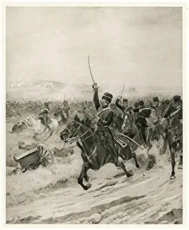 Balaclava, Crimea Prints: Balaclava Charge of the Light Brigade Print