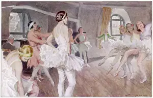 Art Prints: Coppelia Ballet Dancers Rehearsal Print