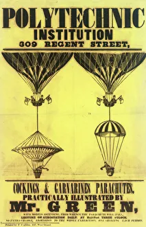 Balloon and parachute lecture, Charles Green Balloon and parachute lecture, Charles Green