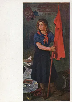 Banner of the revolution - Nikolay Alekseyevich Kasatkin Banner of the revolution - Nikolay Alekseyevich Kasatkin