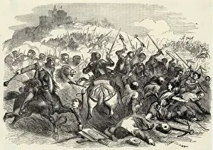 Print of the Bannockburn Battle Scene