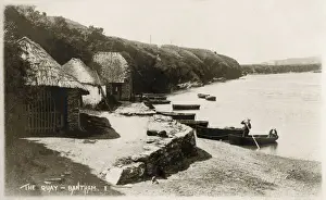 Early 20th Century Print of Bantham Quay, Devon