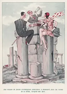 Framed Print : A Bar at the Parthenon Print