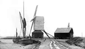 Barge and windmill, Walton-on-the-Naze, Essex Barge and windmill, Walton-on-the-Naze, Essex