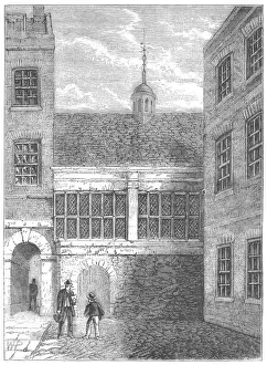 Barnards Inn Print: Former Inn of Chancery in London