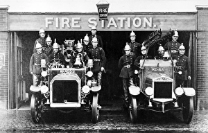 Barnet Fire Brigade fire crews with appliances Barnet Fire Brigade fire crews with appliances