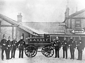Barnet Voluntary Fire Brigade with manual horse pump Barnet Voluntary Fire Brigade with manual horse pump