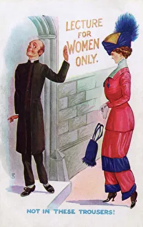 Barred from Womens Lecture for wearing bloomers Barred from Womens Lecture for wearing bloomers
