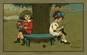 The Bashful Swain Print, 1911