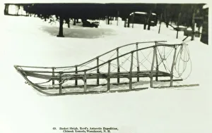 Basket Sleigh - Byrd's Antarctic Expedition Basket Sleigh - Byrd's Antarctic Expedition