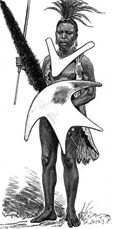 Basuto Gun War, 1880 - Basuto warrior Basuto Gun War, 1880 - Basuto warrior