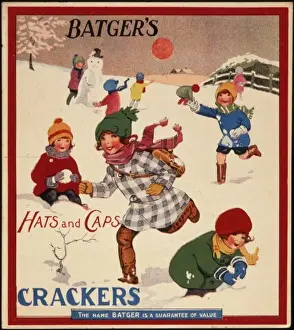 Batger's Hat and Caps Crackers Colour Print