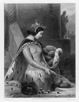 Medieval Queen Prints: BATHILDE ( - 680)