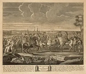 Battle of Blenheim Print - Marechal Tallard's Surrender to Marlborough