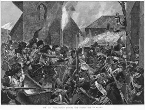 Battle of Corunna Print: 42nd Highlanders Defend Elvina