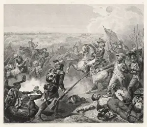 Revolutionary War History Prints: Battle of Fleurus