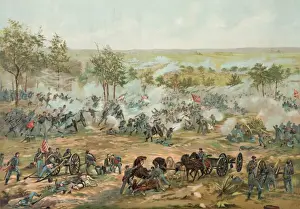 Battle of Gettysburg Print by Currier & Ives