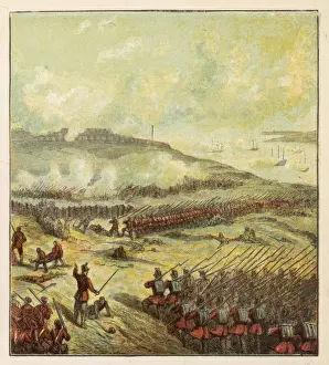 Battle of Inkerman British troops Print