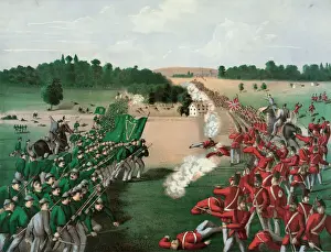 The Battle of Ridgeway Print, c1869