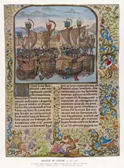 The Battle of Sluys Print