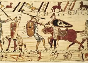 Detail Collection: Bayeux Tapestry. 1066-1077. Battle of Hastings