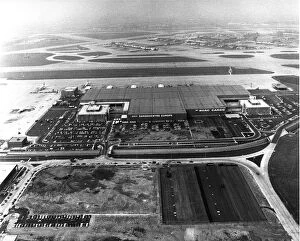 Heathrow Airport Collection: BEA and BOAC cargo buildings at Heathrow Airport