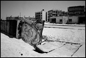 Beach near Alexandria, Egypt - Mubarak in picture perhaps Beach near Alexandria, Egypt - Mubarak in picture perhaps
