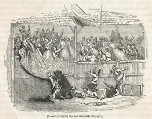 Mary Evans Prints Collection Prints: Bear Baiting C 17