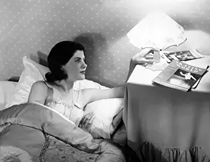 Bedtime Reading Habits Prints: Bedside Lamp