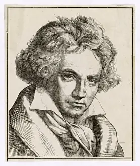 Prints of LUDWIG VAN BEETHOVEN German composer Ludwig Van Beethoven Prints: Ludwig Van Beethoven Print