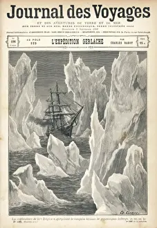 Belgica Print: Antarctic Expedition Scene