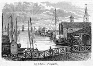 Prints of Scene in the harbour : at this time, Belize was part of British Honduras Belize City Prints: Belize City Harbour Scene Print