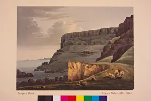 Bengore Head Print (c1828) by Andrew Nicholl