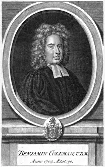 Benjamin Colman Print, 1673-1747