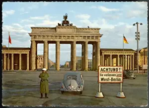 East West Berlin Divide Prints: Berlin Divided