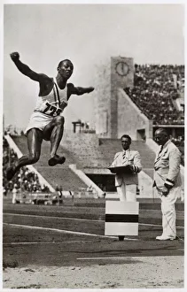 Berlin Olympic Games - Jesse Owens in the Long Jump Berlin Olympic Games - Jesse Owens in the Long Jump