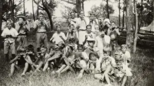 Historical Scouting Images Prints: Bermuda scouts on Melon Parade