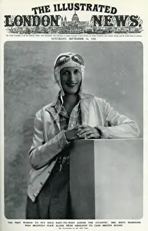 Prints of Beryl Markham (1902 1986), British-born Kenyan author, aviator, adventurer, and racehorse trainer. Photographed here, just after flying from Abingdon to Cape Breton Island Kenya Prints: Beryl Markham Print: Pioneering Aviatrix 1936