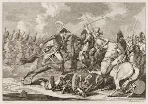 Prints of Bessieres leads the Garde Imperiale into action at the battle of Austerlitz Battle Of Austerlitz Prints: Bessieres Leading the Garde Imperiale into Action at Austerlitz Print
