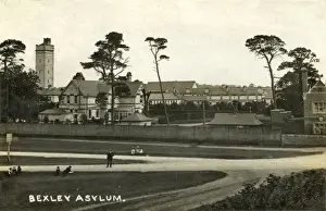 Prints of Bexley Asylum was opened in 1898 on Old Bexley Lane, Bexley. It was also known as Heath Asylum and later as Bexley Hospital. Date: circa 1915 Bexley Prints: Bexley Asylum Print, circa 1915
