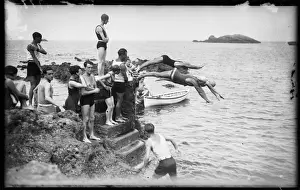 Biarritz Bathers Print