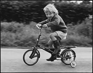 Framed Print : Bicycle with Stabilisers Print Framed Print : Bicycle with Stabilisers Print