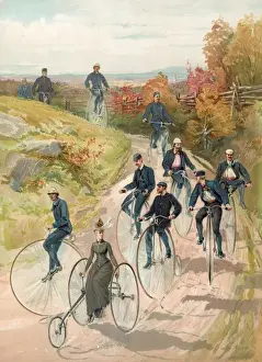 Vintage Bicycle Images Prints: Bicycling