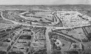 Aerial Photography Collection: Birds-eye view of the Social London, 1914