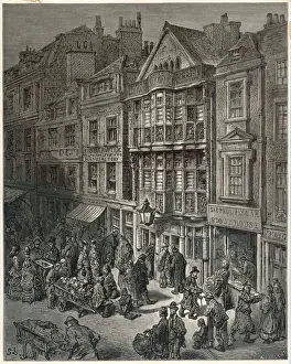 Prints of Bishopsgate Street, in the City of London City Of London Prints: Bishopsgate Street Print, 1872